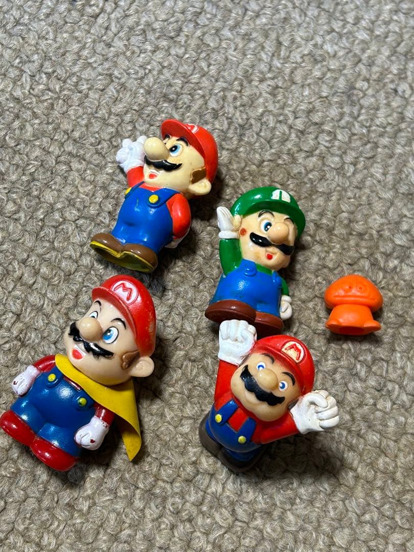 スーパーマリオ　フィギュア　ソフビ　当時物　昭和　レトロ