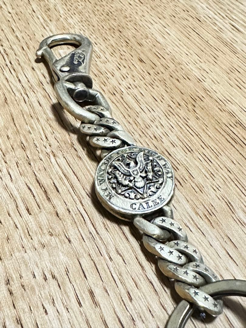 CALEE キーリング コンチョ 真鍮