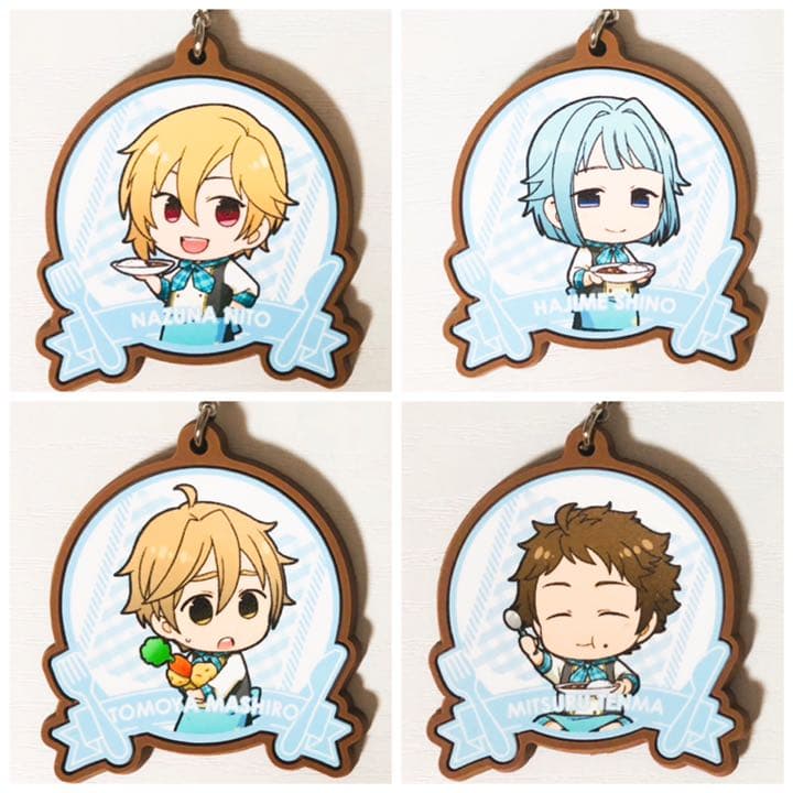 新品★あんスタ【Ra*bits】アニカフェ★ラバーチャーム★夢ノ咲コック★セット