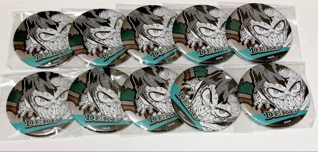 ヒロアカ デコレクション缶バッジ 緑谷出久10点セット