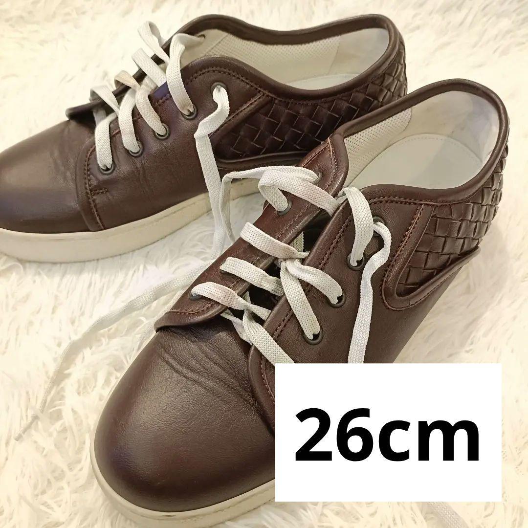 BOTTEGA✨️　ブラウン　スニーカー　26cm ボッテガ・ヴェネタ