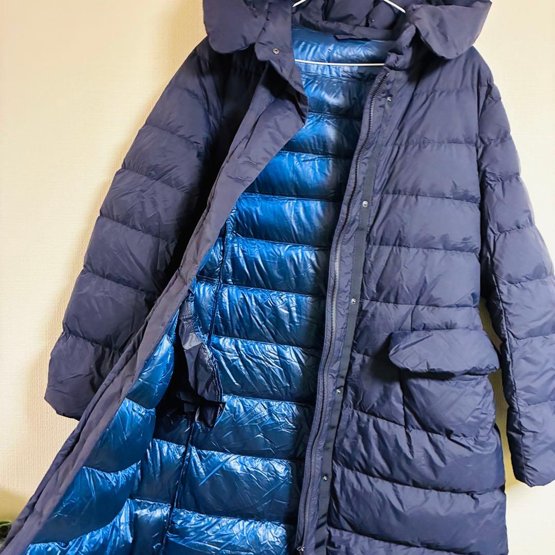 【高級】ユニクロ＋Ｊ　ULTRA LIGHT DOWN ダウンジャケットネイビー