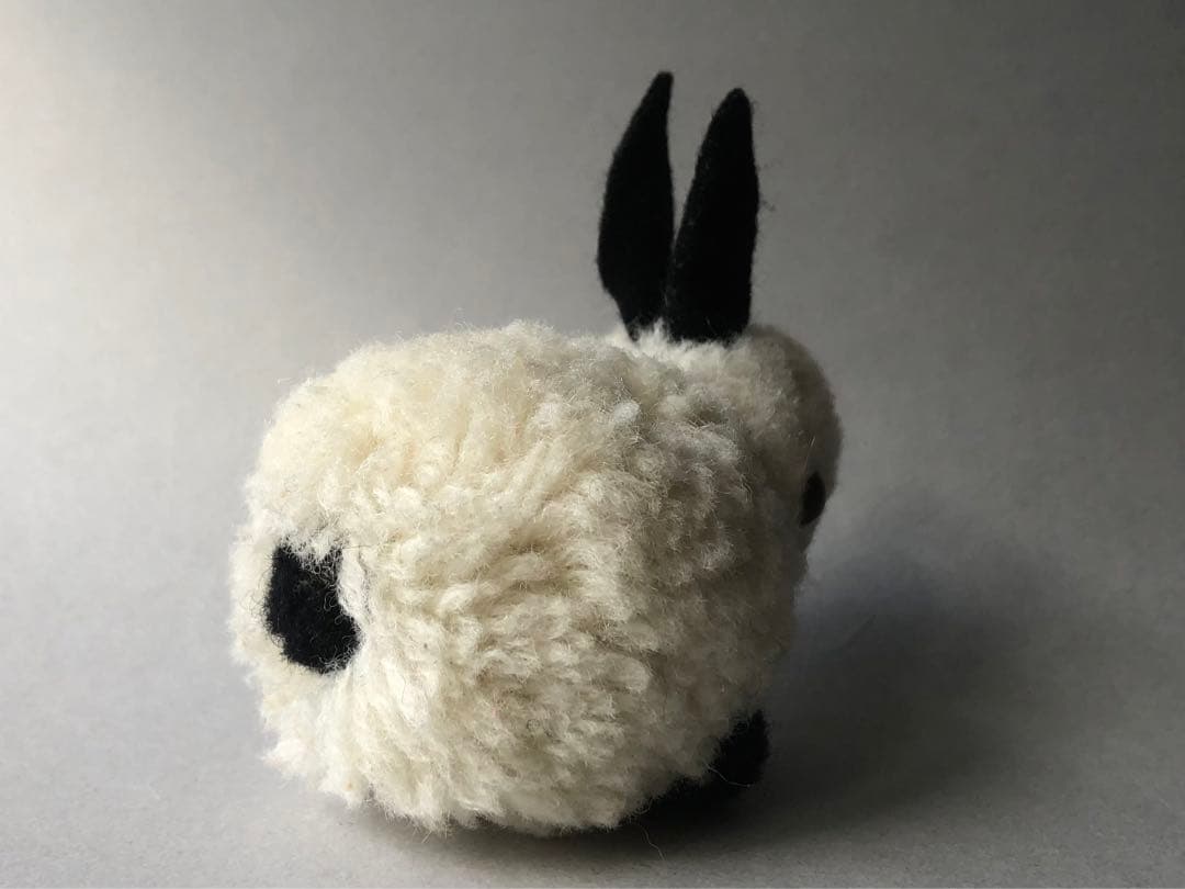Steiff ポンポンウサギ白黒 中 - メルカリ