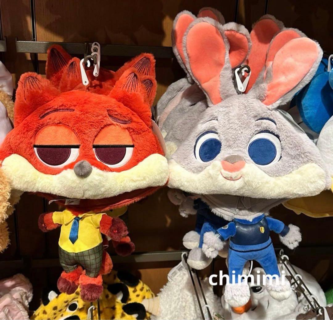 上海ディズニー　ズードピア　ニックとジュディ　着ぐるみファンキャップ　帽子