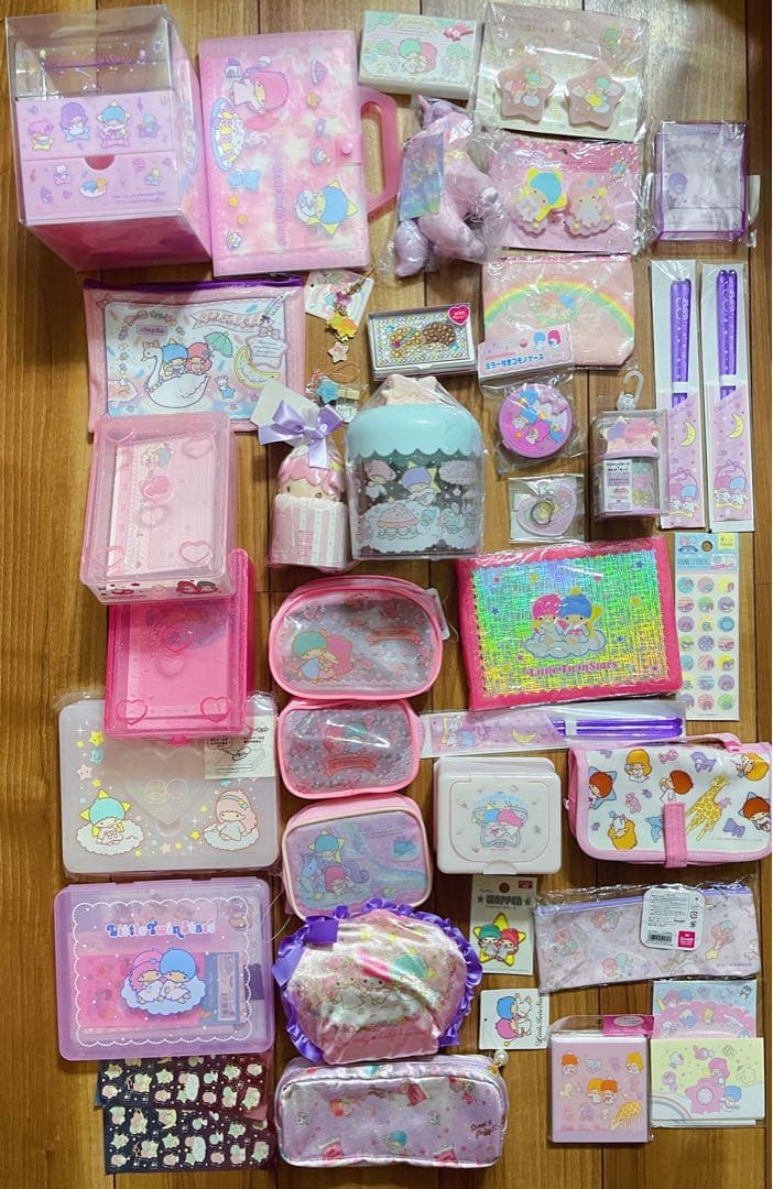 サンリオ　リトルツインスター　グッズ　おまとめ売り　セット 楽天市場】リトルツインスターズ お道具箱＆文具セット（身の回り雑貨