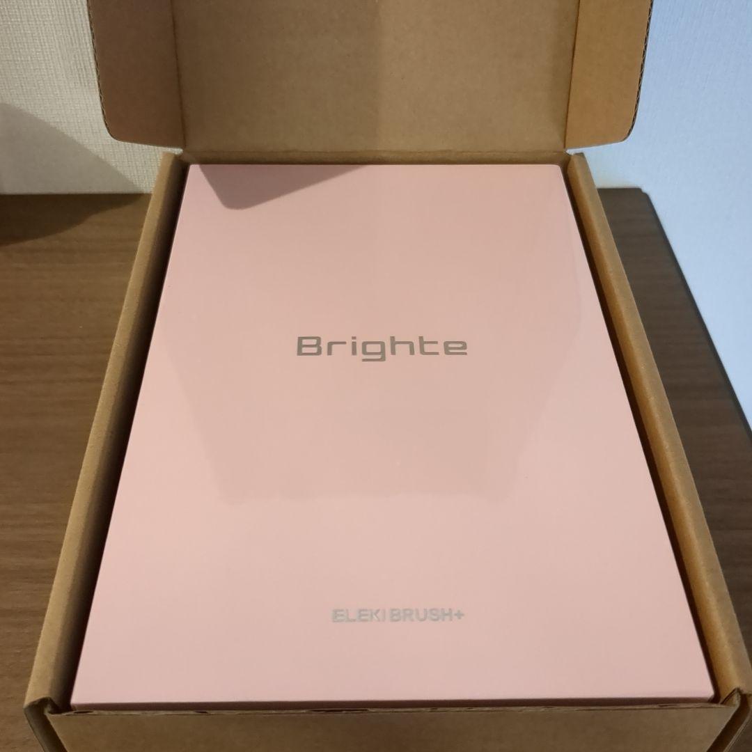 未開封　ブライト　エレキブラシ＋ ブライト ブラシ型美顔器(ピンク) Brighte ELEKI BRUSH+ (ブライト