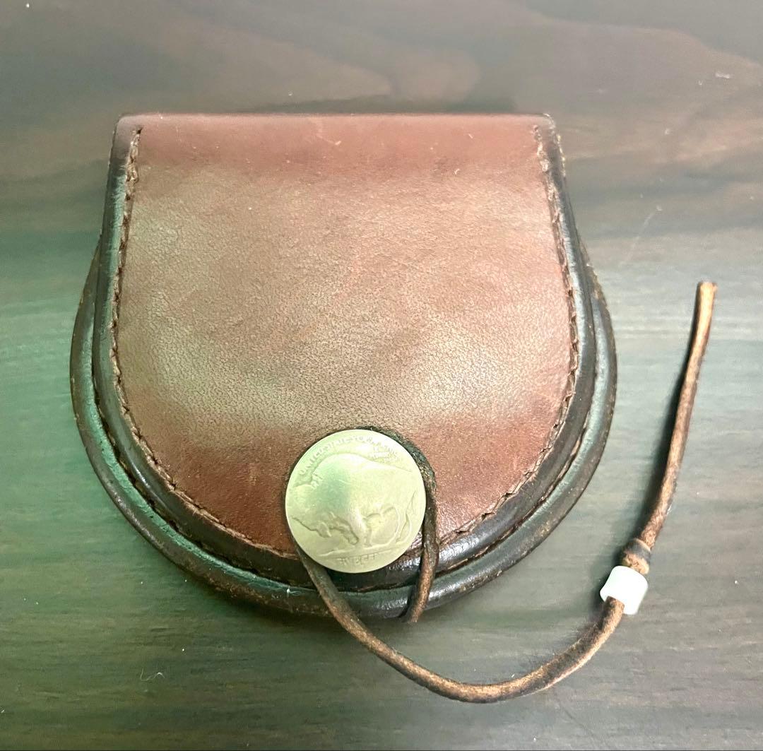 ゴローズ goro's 丸型小銭入れ (焦げ茶)