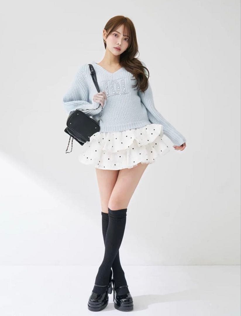 新品 Darich ダーリッチ ファンシービーズDDロゴボリュームニット