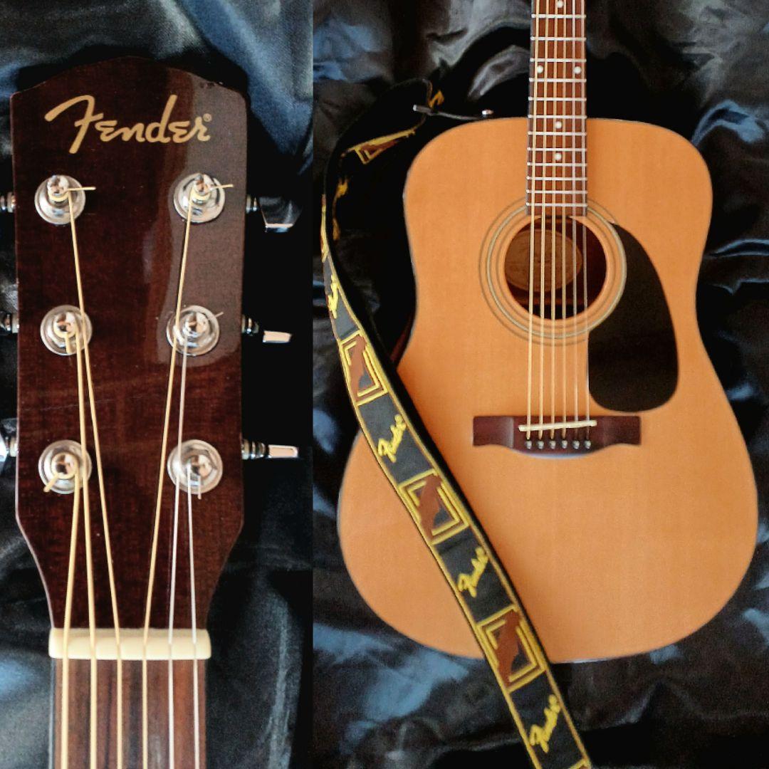 【送料込】美品　フェンダー　純正ストラップ&純正ソフトケース付　整備済み新品弦