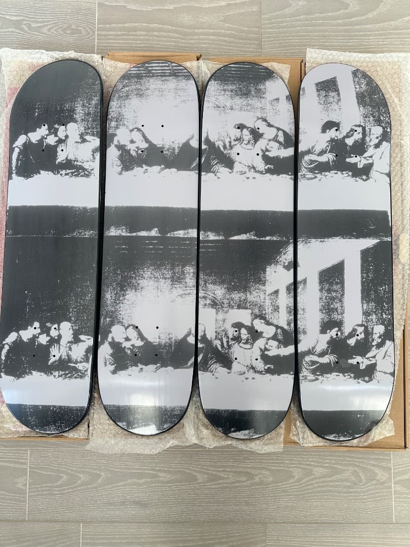 Andy Warhol ”最後の晩餐”　スケートボード４枚セット