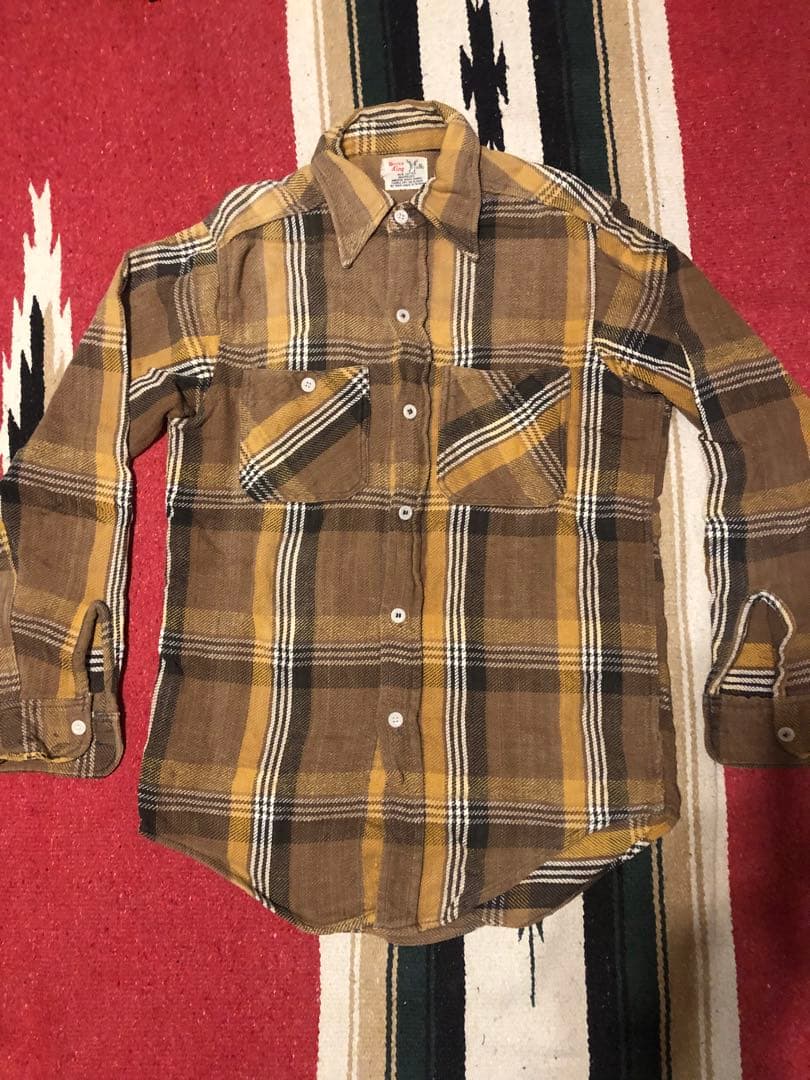 u*9様 最終値下げ　60s 〜70s Winter King ネルシャツ Sサ