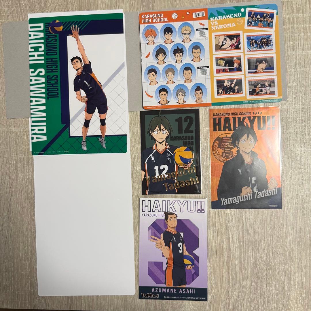 ハイキュー 烏野高校 ポスター シール ステッカー ポストカード