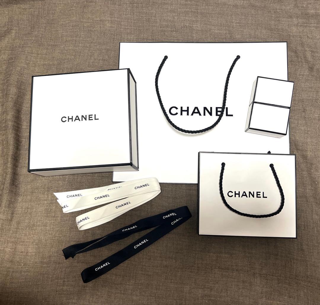 美品】CHANEL ショップ袋 空箱 リボン - メルカリ