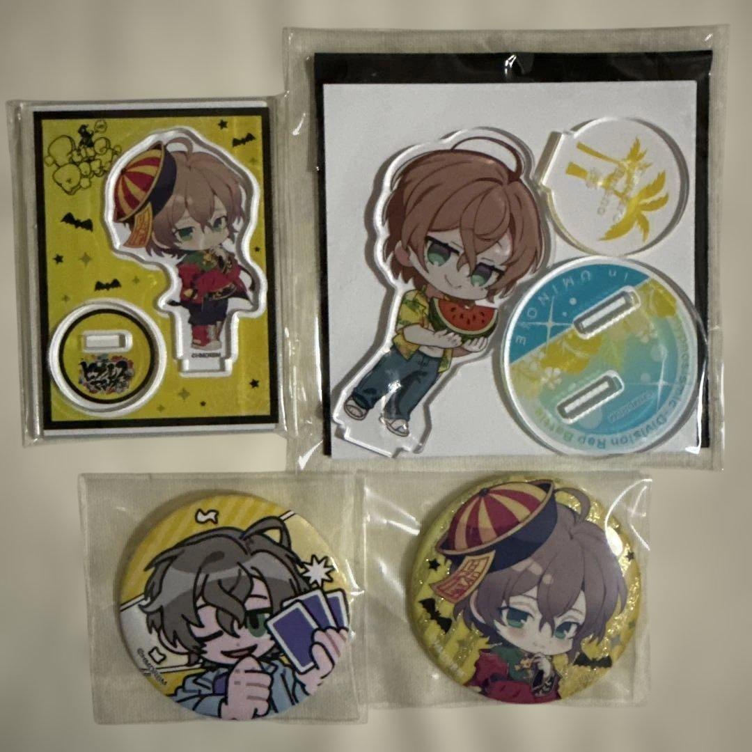 ヒプノシスマイク 夢野幻太郎 アクスタ＆缶バッジセット - メルカリ