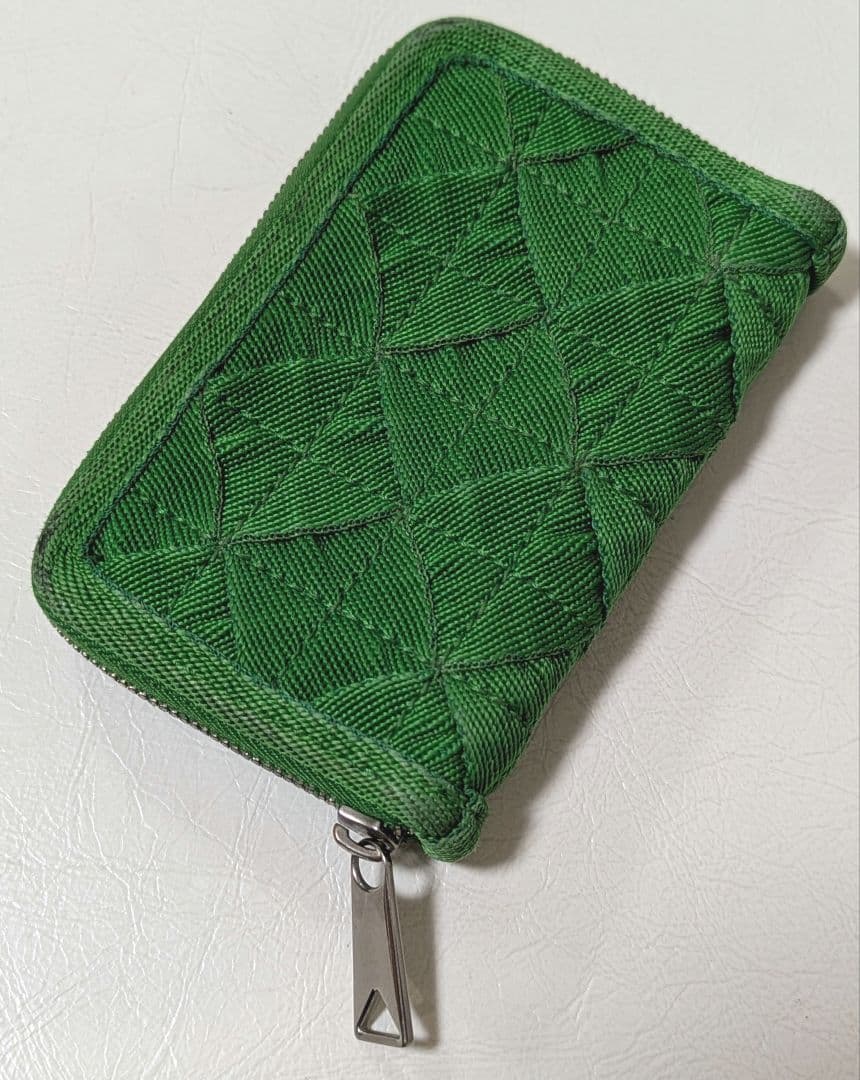 BOTTEGA VENETA ケース ラウンドファスナー グリーン