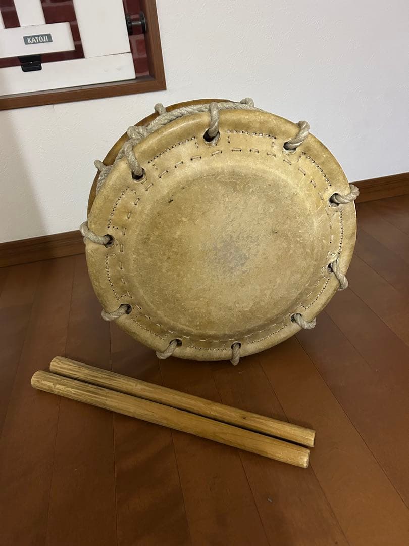 和太鼓 バチ付き　締め太鼓　江戸時代 最終値下げ