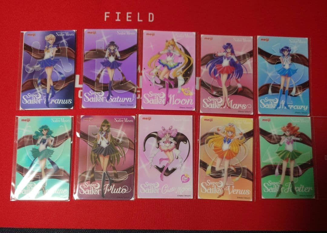 セーラームーン　明治　クリアカード　10種類　コンプリート　セット