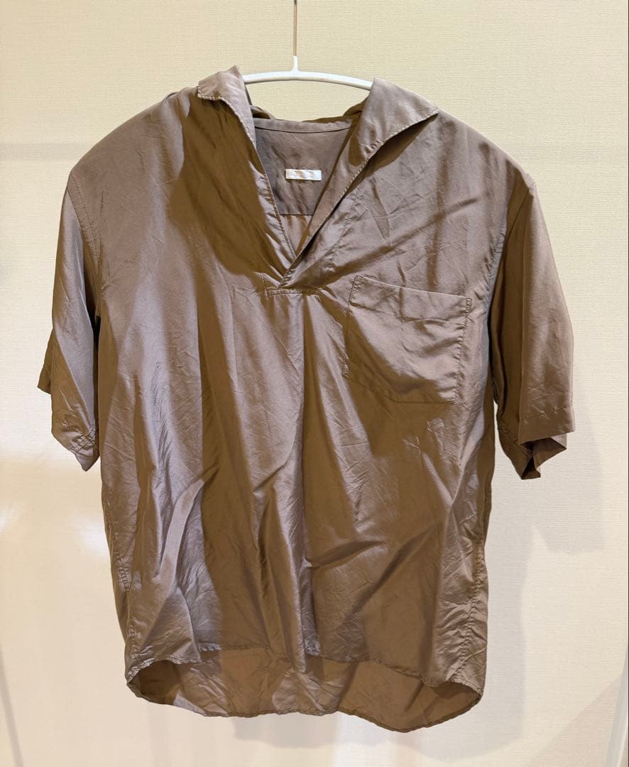 COMOLI シルクスキッパーシャツ　1 コモリ　レショップ