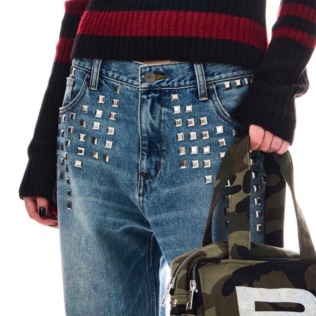 【BEEDEN】L STUDS SEMI LOOSE DENIM