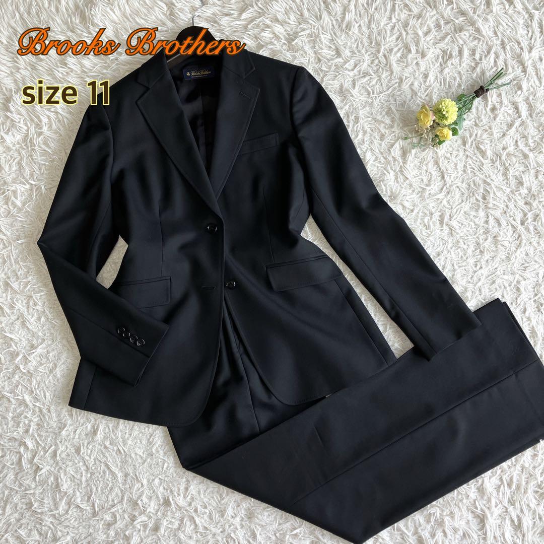 極美品 Brooks Brothers パンツスーツ 2B ブラック 11