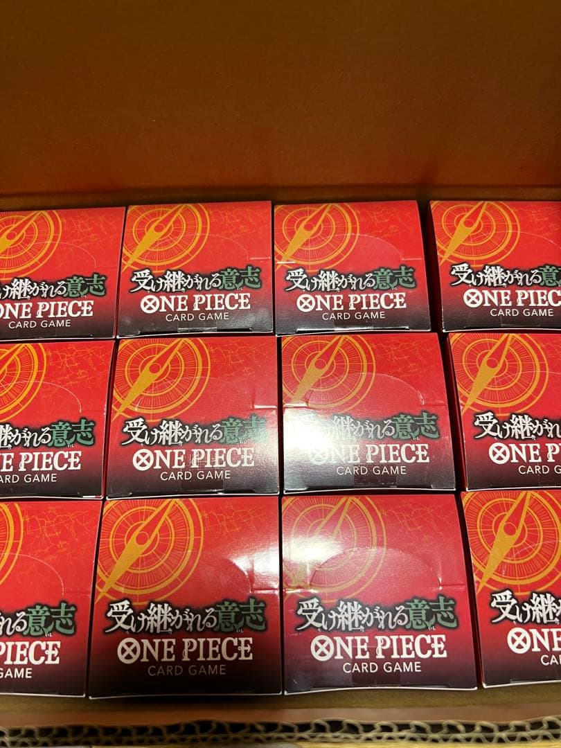 【テープ付き】　ワンピースカード　受け継がれる意志　1カートン分