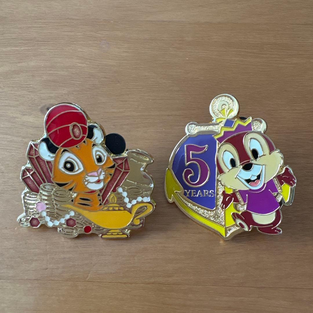 チップとデール デール ディズニーシー5周年 ピンバッジとチャンドゥ