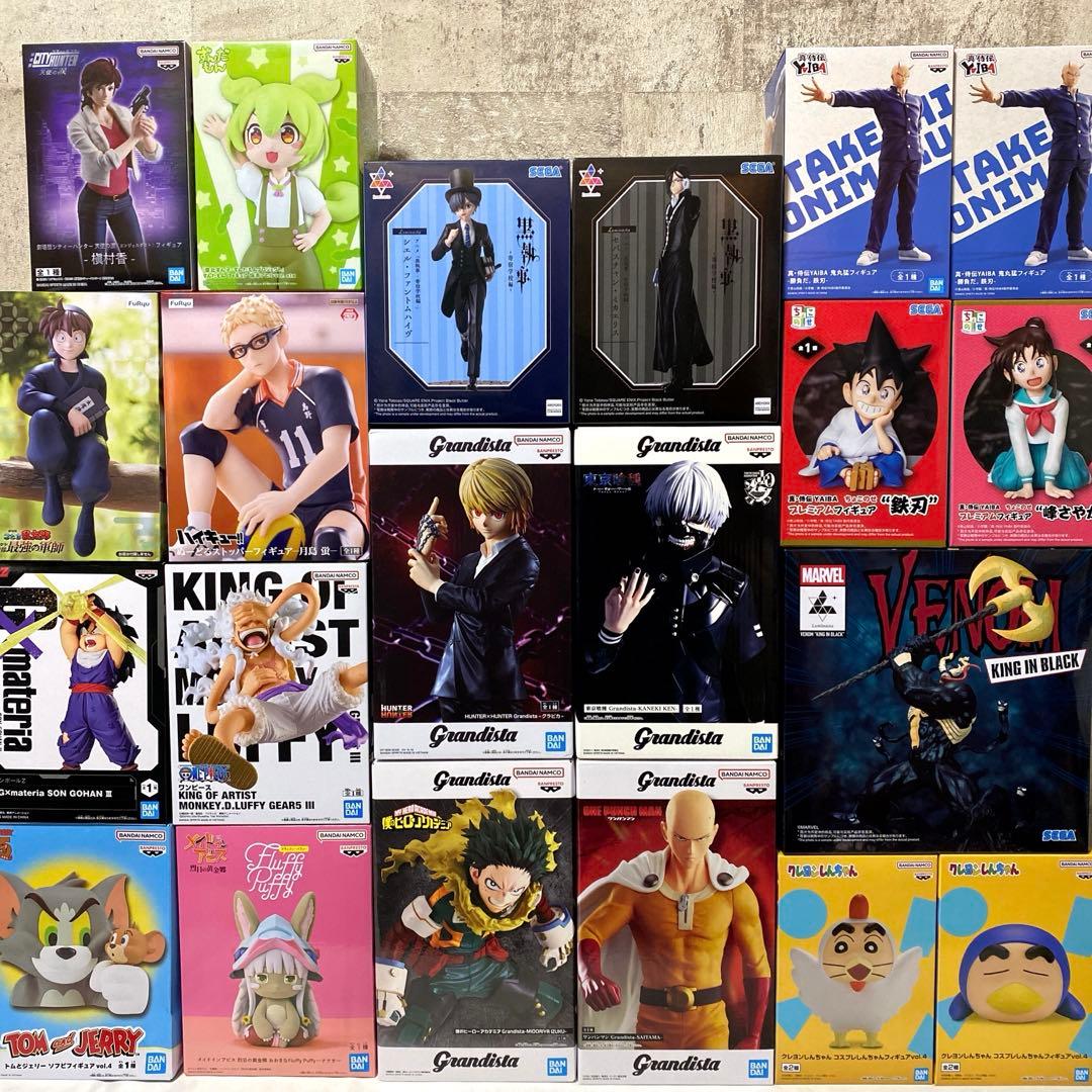 ジャンプ系 プライズフィギュア まとめ売り21個セット ヒロアカ ワンパンマン等