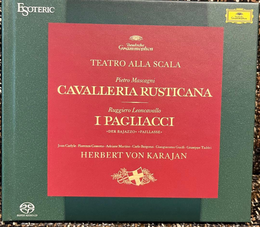 廃盤SACD/エソテリック/カラヤン/カヴァレリア・ルスティカーナ＆道化師/