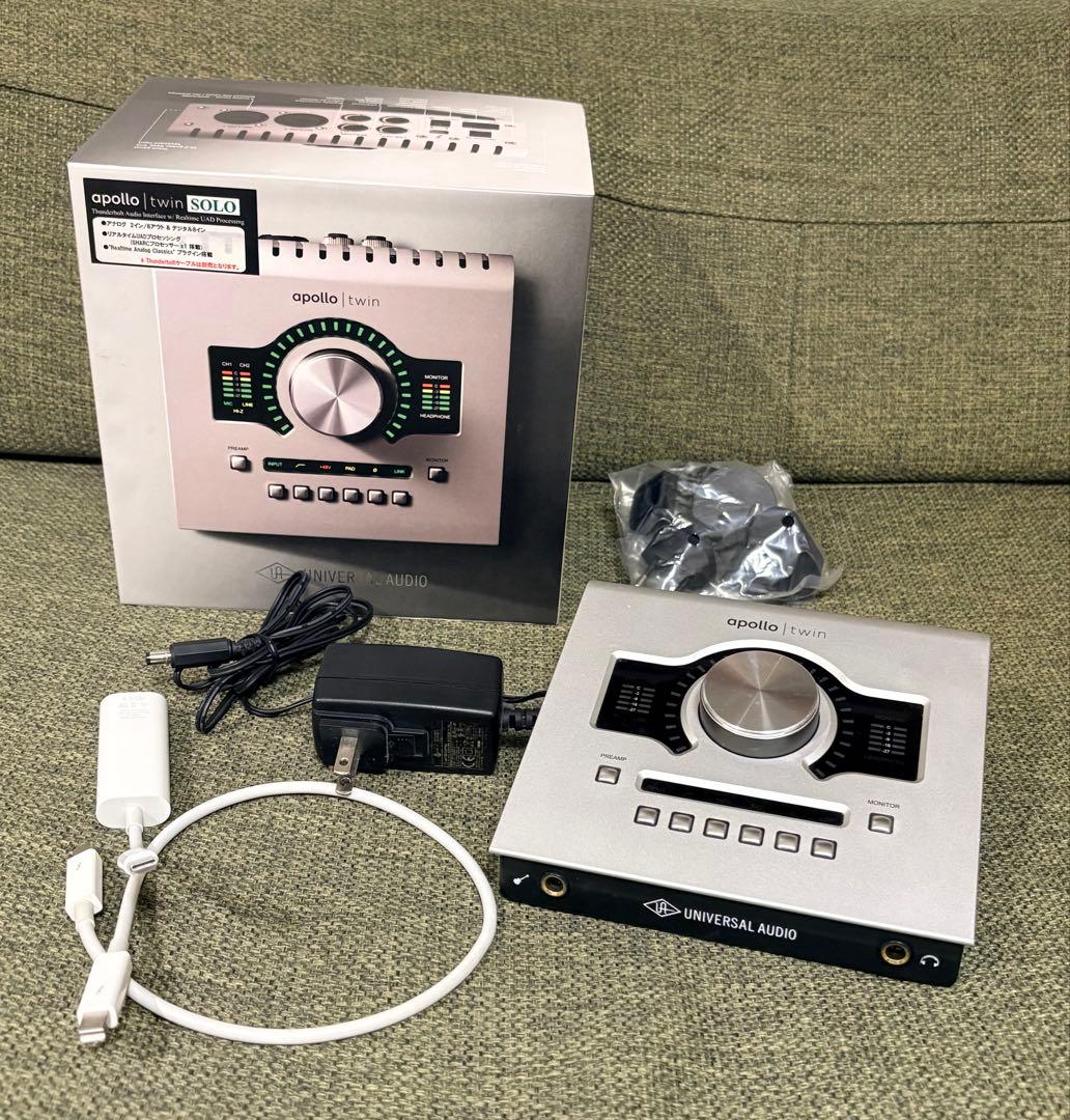 UAD Apollo Twin Solo ケーブル付き（Thunderbolt） Universal Audio 「Apollo Twin SOLO／DUO」発売！ | Digiland