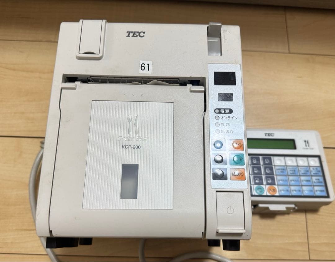 【美品】東芝 テック リモートプリンタ KCP-200 POSレジ 操作パネル付