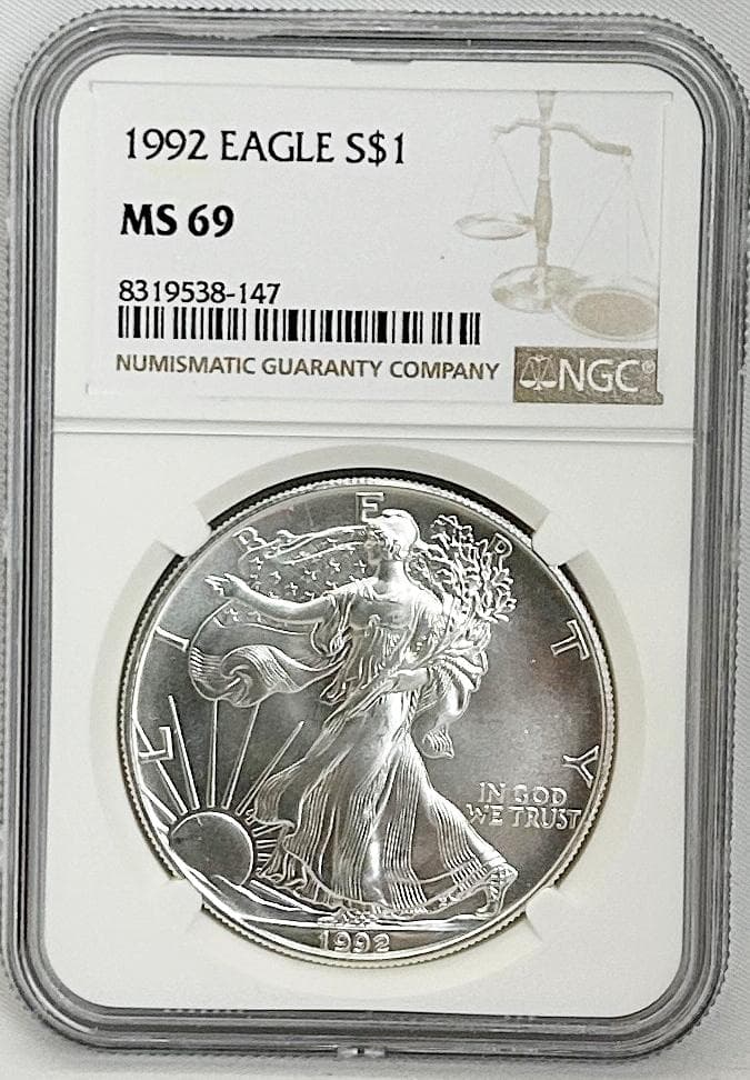 1992年 アメリカンイーグル NGC MS69 8319538-147
