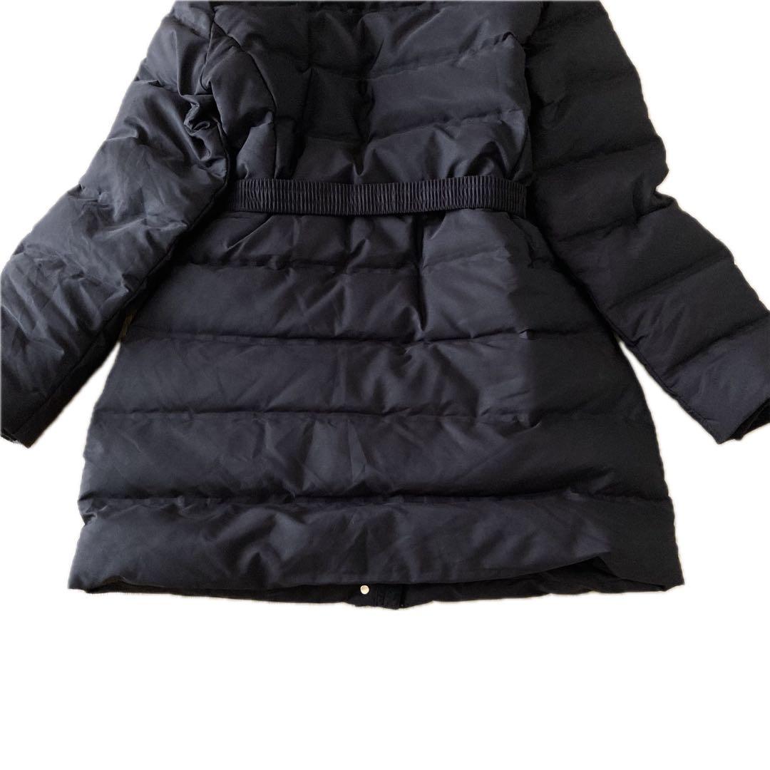 美品】ZARA ダウンコート 24年製 ファー ボア ベルト付き Aライン M