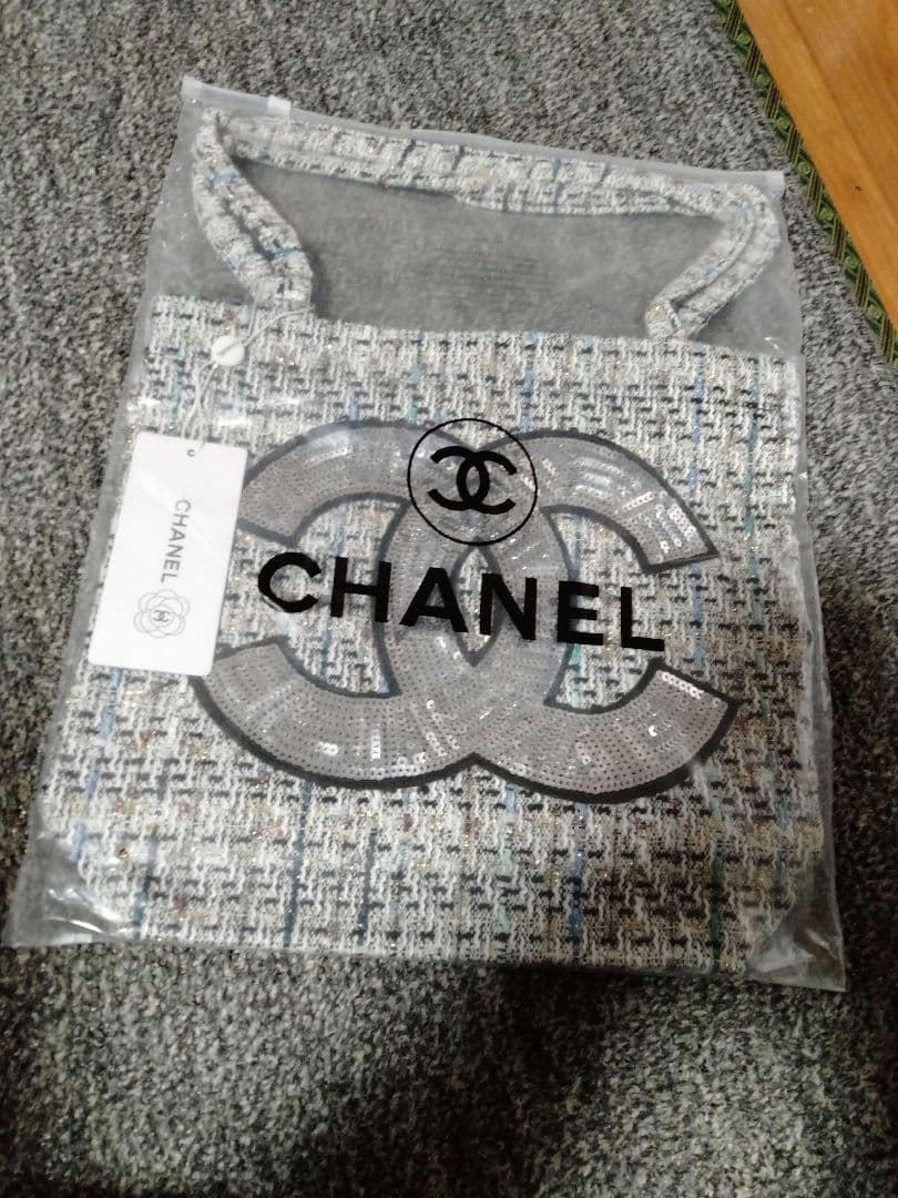 CHANEL ツイードトートバッグ スパンコール - メルカリ