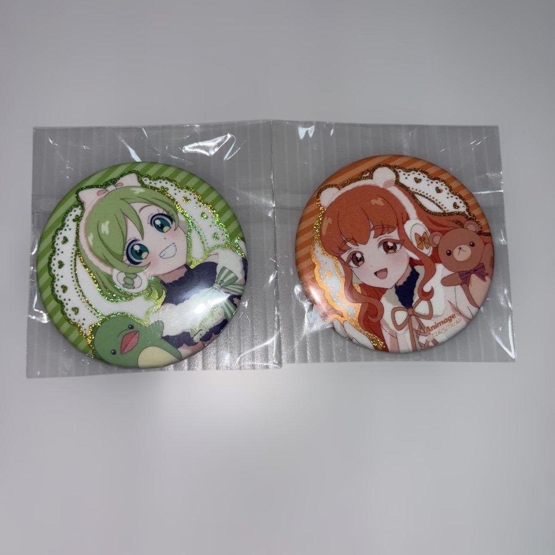 ひみつのアイプリ アニメージュ 缶バッジ アイリ/リンリン 2個セット