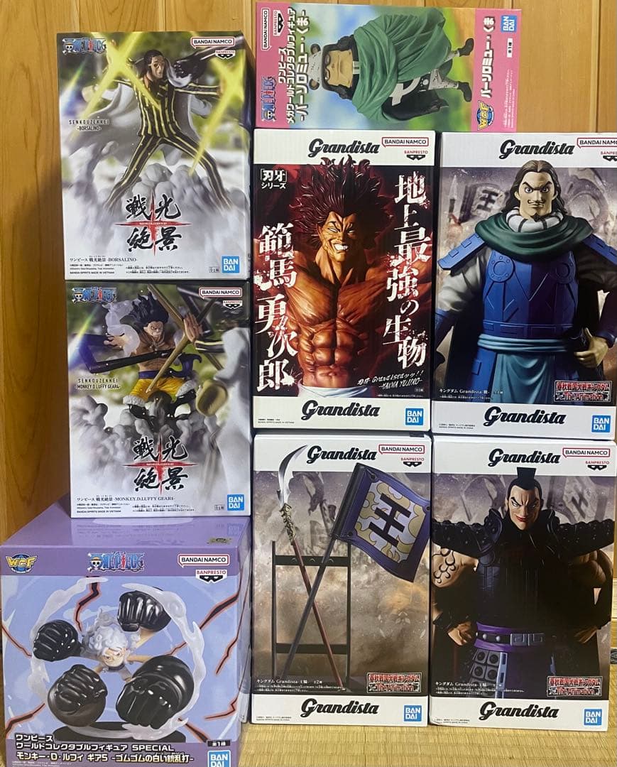 最新プライズフィギュアまとめ売り ワンピース　キングダム 刃牙