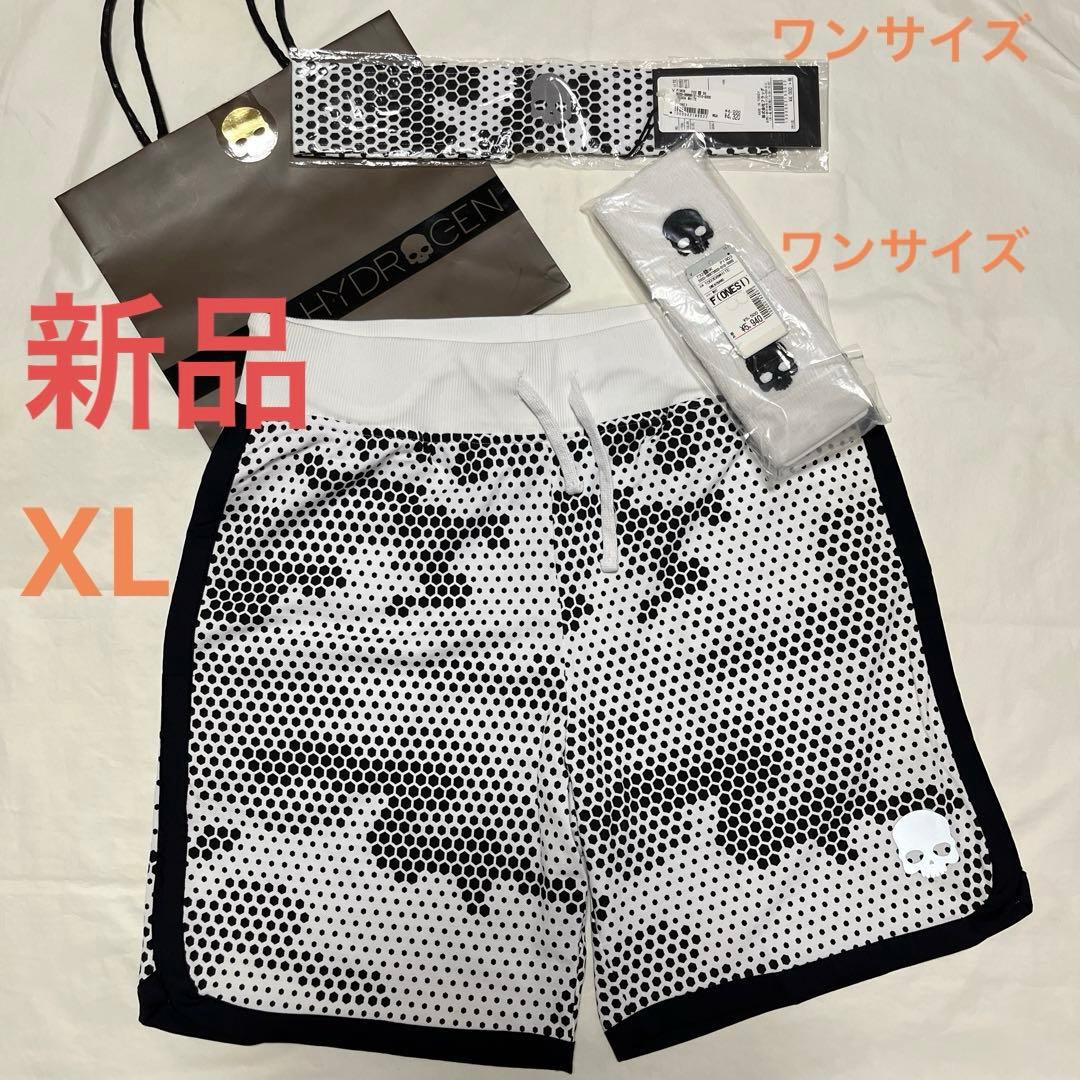 HYDROGEN 3点セット（ハーフパンツ、リストバンド、ヘッドバンド）