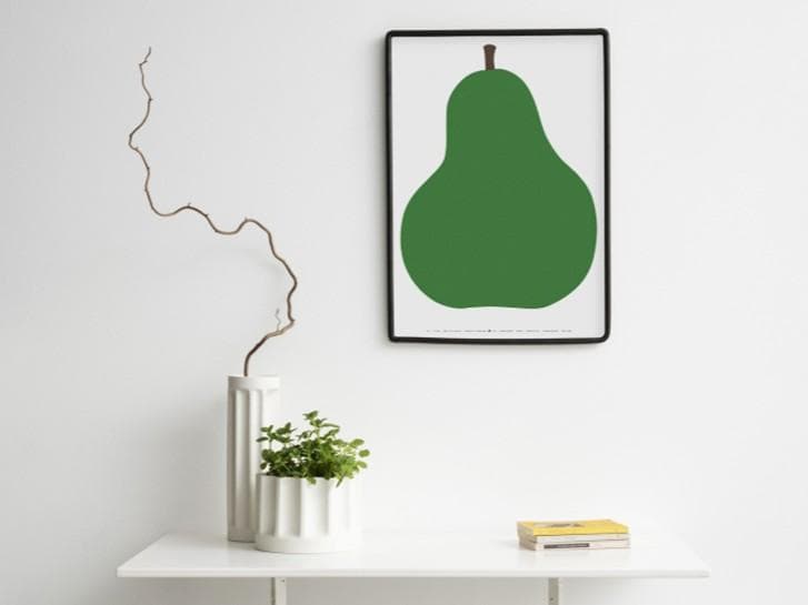 DANESE DUE LA PERA 洋ナシ 50×70cm 北欧ポスター DANESE ダネーゼ Uno,la Mela ウーノ・ラ・メラ Due,la pera デュエ