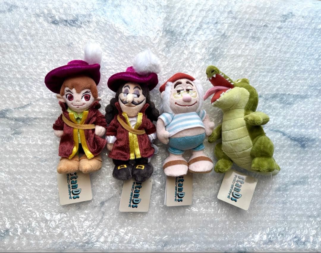 ディズニー　スタンディーズ　ピーターパン　フック船長　スミー　チクタクワニ