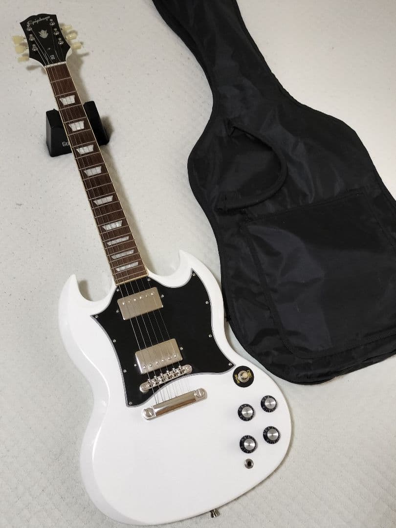 Epiphone エピフォン SG 白 Inspired by Gibson - メルカリ