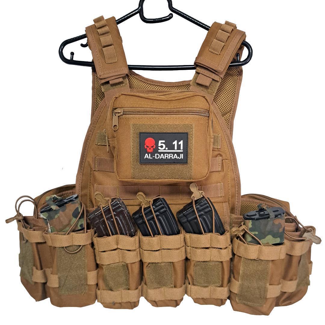 プレートキャリア ポーチ&ワッペン付き コヨーテブラウン イラン軍 イラク軍