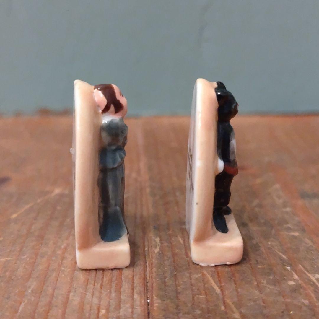 ビンテージフェーブ 長靴を履いた猫セット② フランス雑貨陶器置物