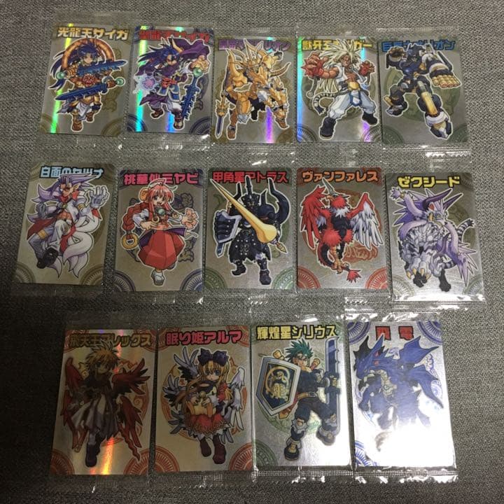 神羅万象チョコ 最初期 希少品 光龍王サイガ含むセット 14枚