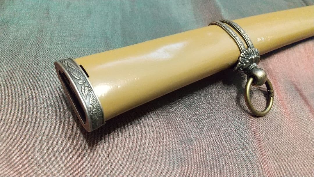 アルミ鞘】鞘 軍刀 日本刀 刀剣 拵え 佩鐶 責金 鐺 石突 口金 日本軍