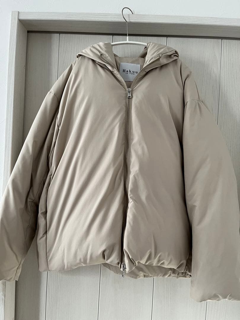 Plage別注 HAKUUダウンジャケット ベージュ フリーサイズ