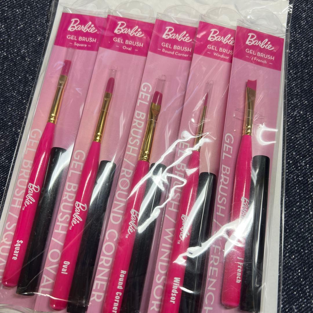 限定値引き！Barbie ネイルアートブラシ 5本セット