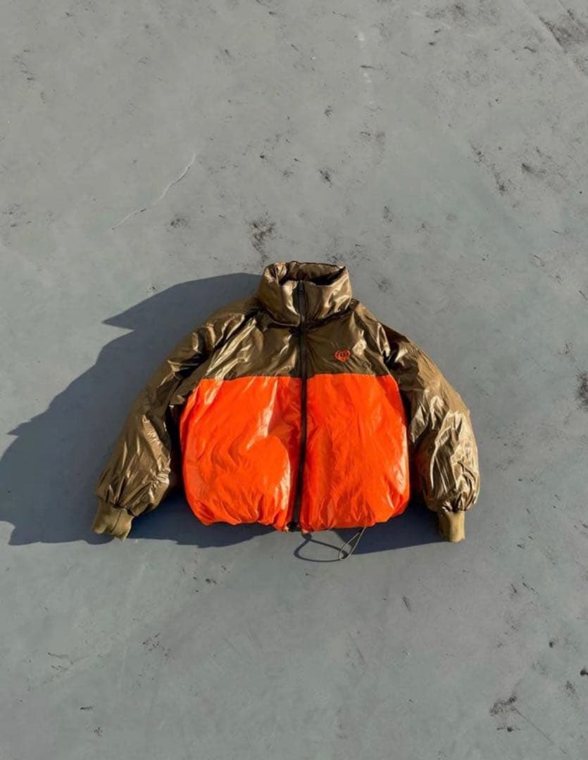 HTH two way puffy down jacket カーキ HTH カーキ