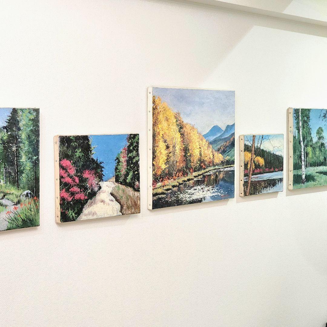 絵画　油絵　風景画　リビングインテリア　絵画パネル