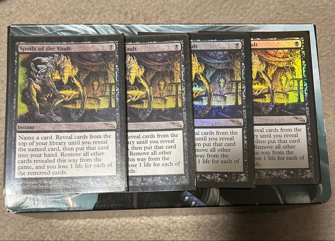 大霊堂の戦利品　英語版　foil 4枚セット ワンピース】2024ライバルズ メタリッククリアファイル ルフィ