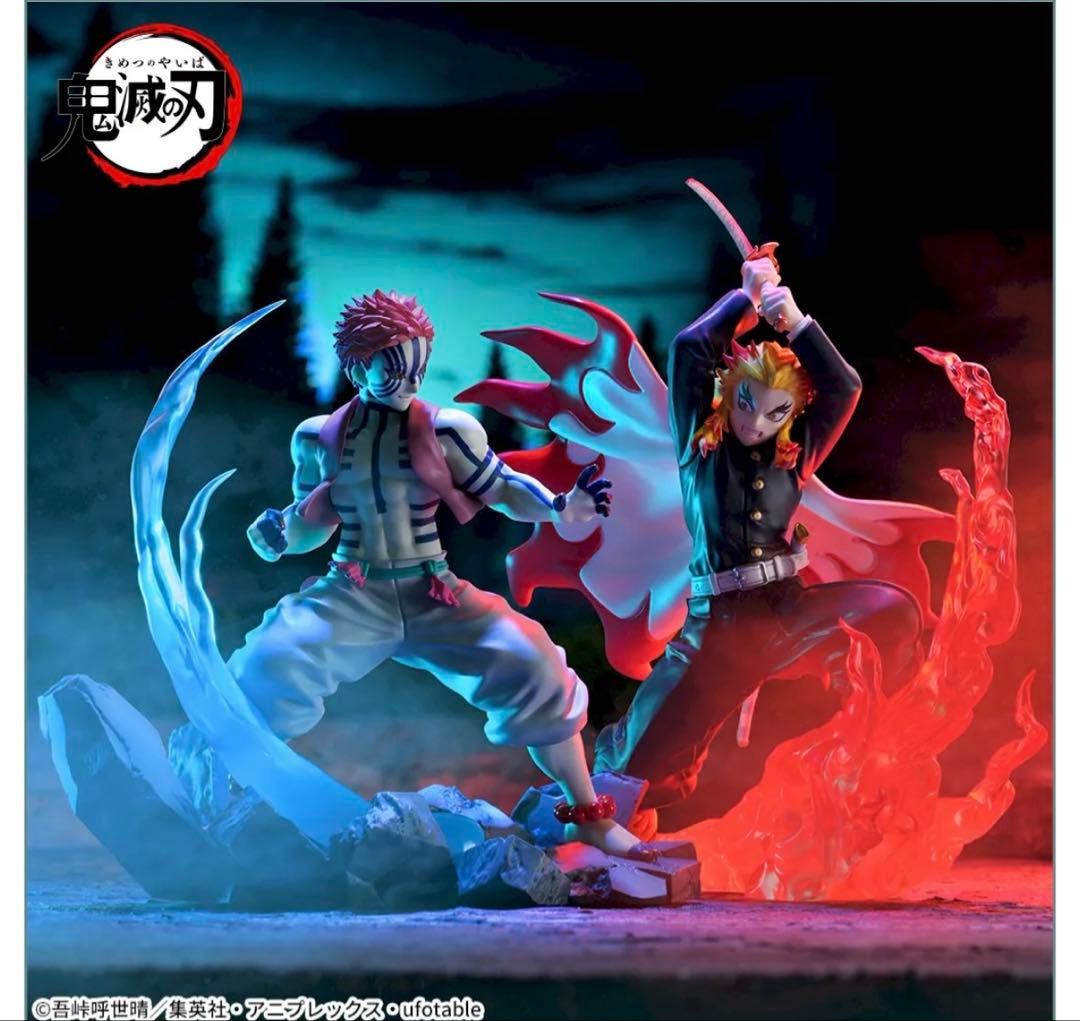 鬼滅の刃 XrossLink フィギュア 猗窩座 煉獄杏寿郎 - メルカリ