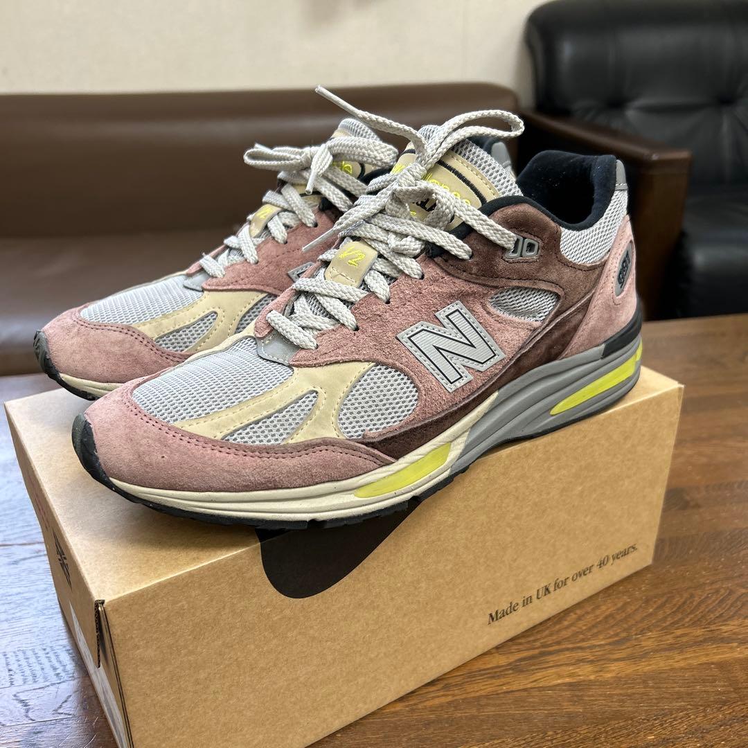 New Balance U991MG2 27.0cm ピンク/グレー
